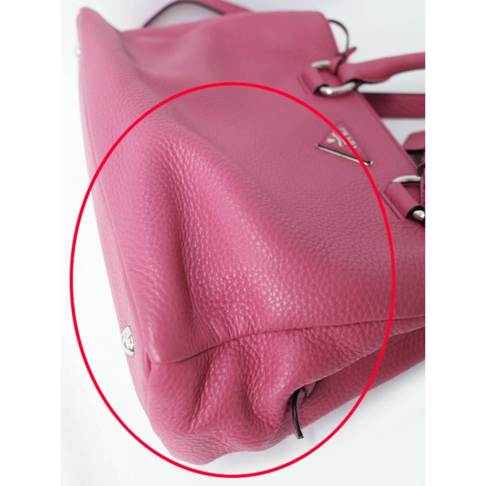 Prada Vitello Daino pink leather 2way shoulder bag - Picture 9 of 9